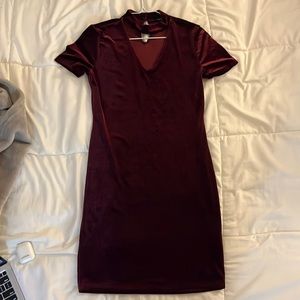 Velvet Burgundy Dress